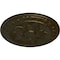 Ekena Millwork Exeter Ceiling Medallion (Fits Canopies up to 3 1/8"), Hand-Painted Green Gold, 17 3/4"OD x 1 1/8"P CM17EXGGS - alternate 2